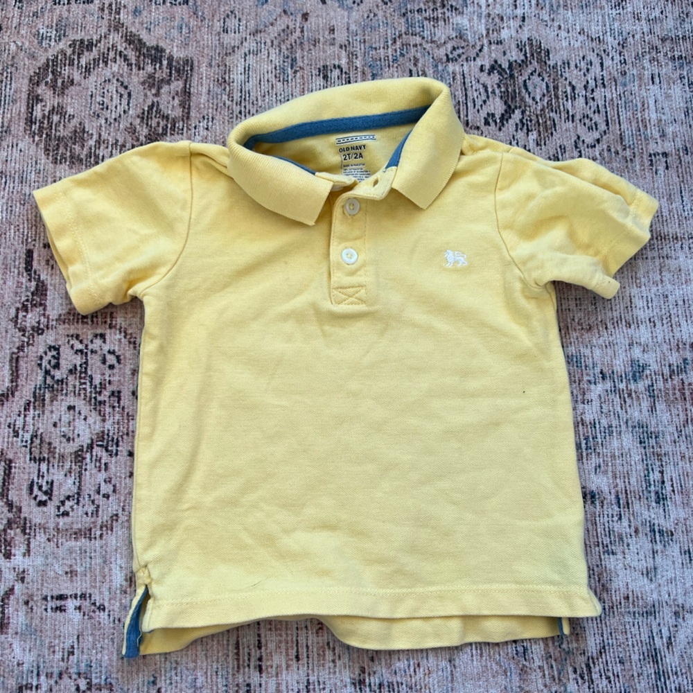 Old Navy Light Yellow Kids Polo Shirt